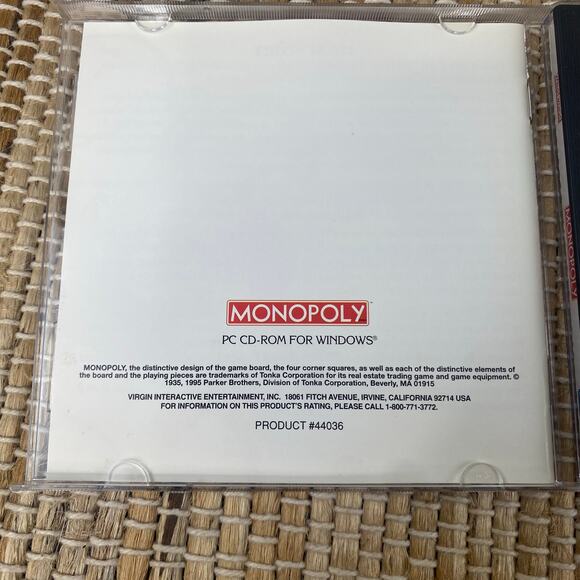 Vtg 1997 Monopoly CD-ROM Version of Classic Board Game 2-8 Players 44036 - Picture 8 of 8